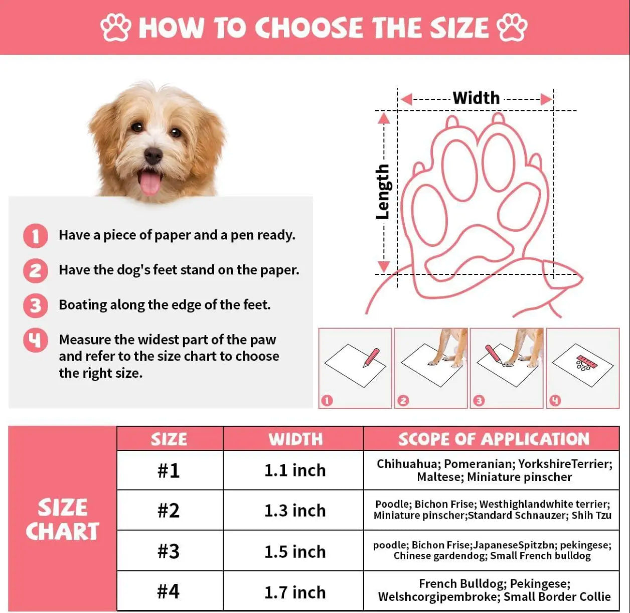 4-Piece Denim Pet Shoes – Anti-Slip Water-Resistant Booties for Small Dogs & Cats